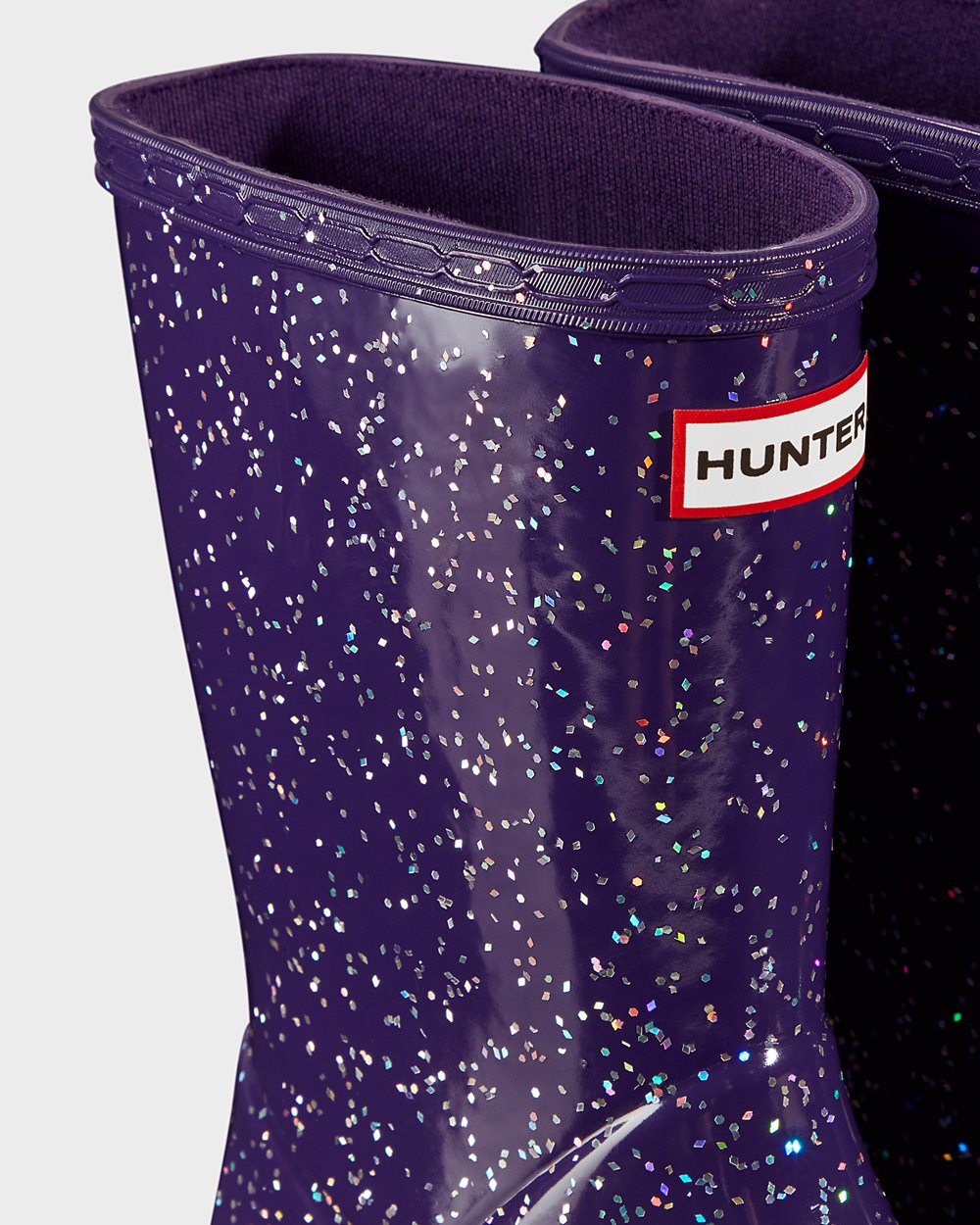 Kids Hunter Original First Giant Glitter | Rain Boots Blue Purple | NZ-98521-MODW